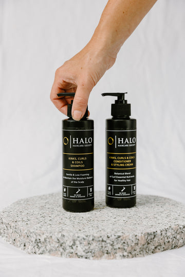 Halo shampoos work on delivering the perfect balance of nutrietns to the scalp along with a cohesive pH to the scalp to repair and protect your skin barrier for a healthy environment for the hair to grow