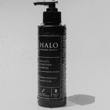 Stimulates the nutrient rich blood supply to feed the hair and strengthen the skin barrier to provide a healthy environment for the hair to grow.