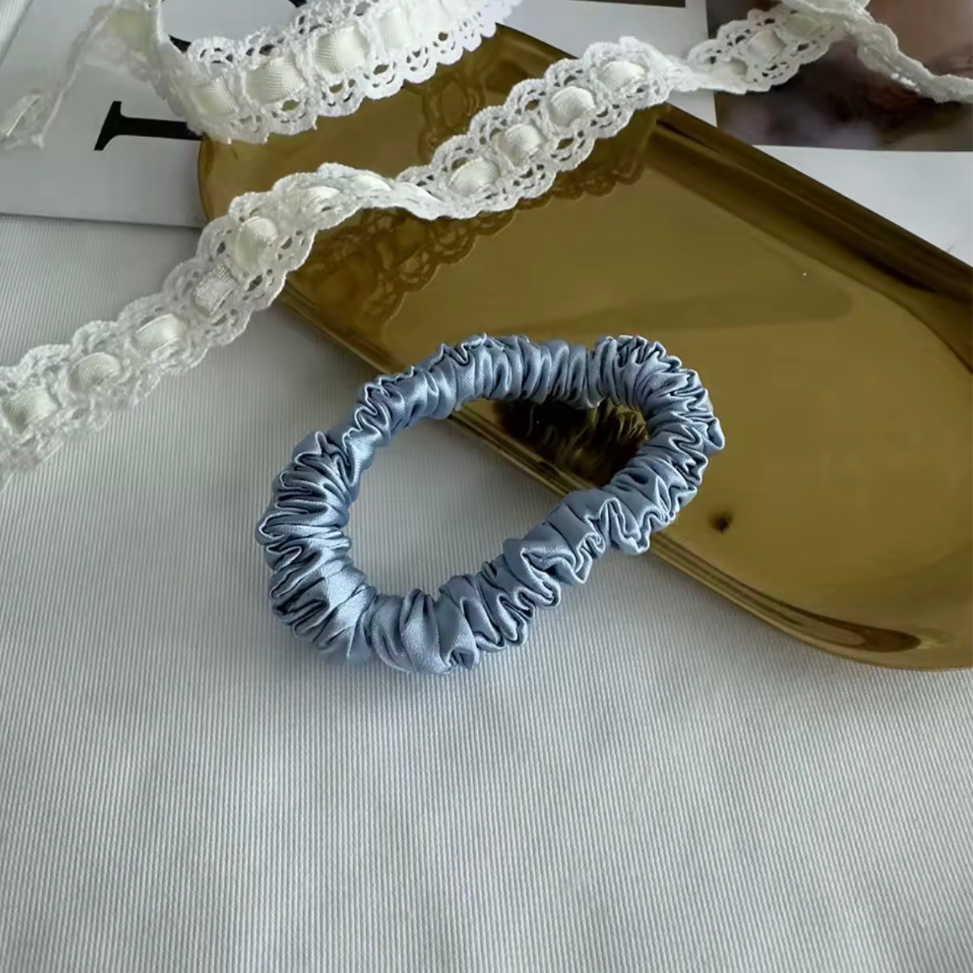 Mini Silk Scrunchies