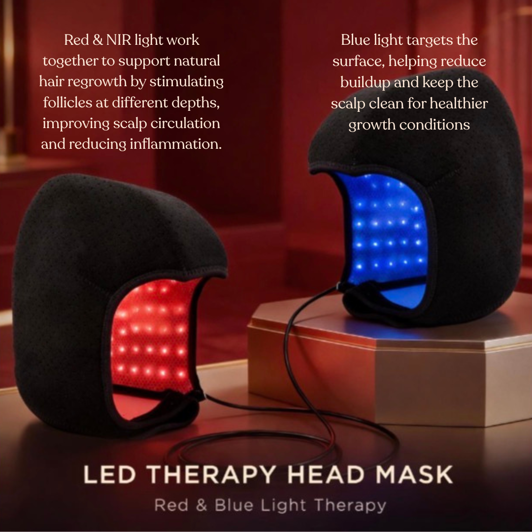 Red & Blue Light Infrared Therapy Cap