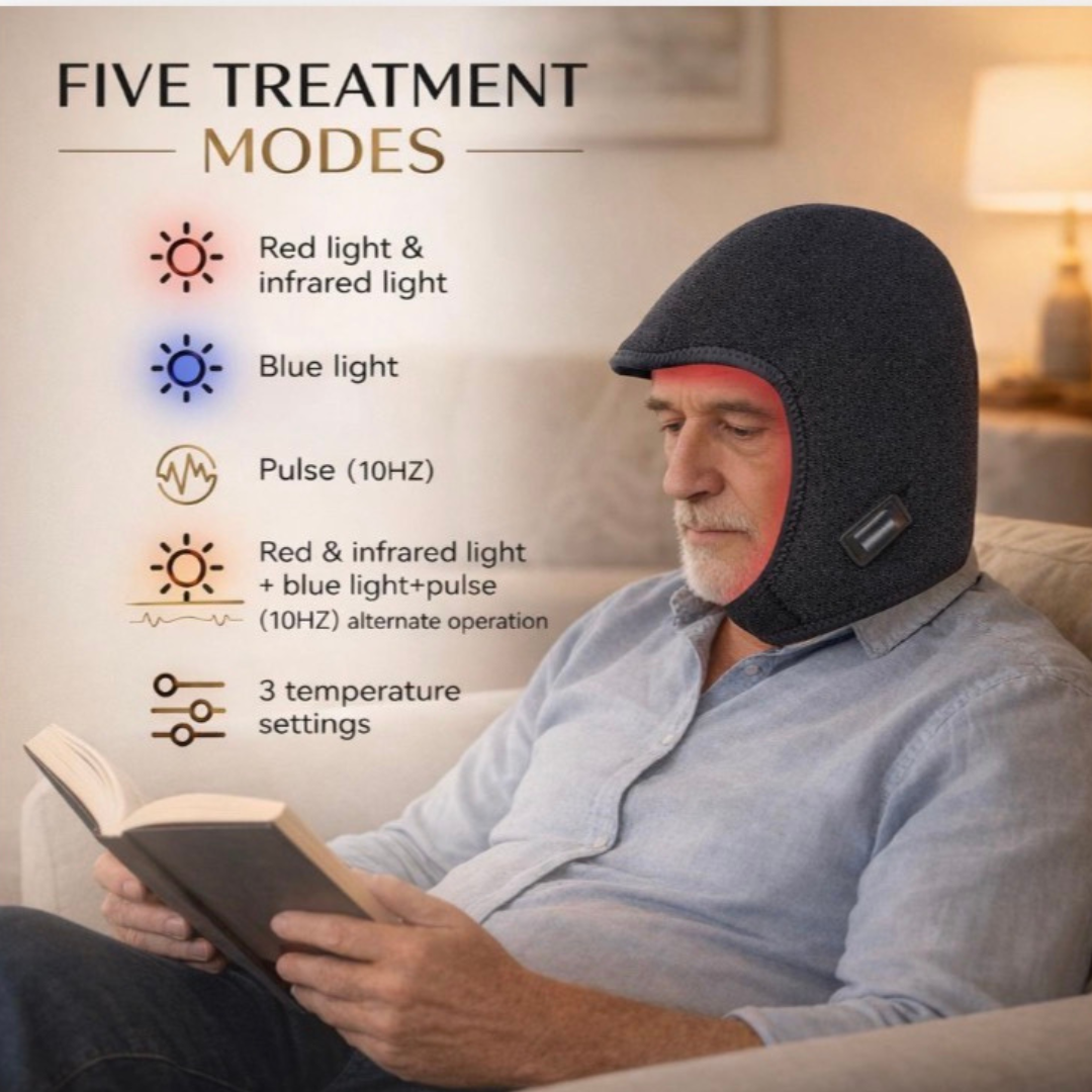 Red & Blue Light Infrared Therapy Cap