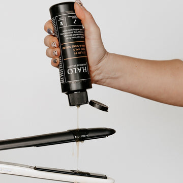 Heat protection and smoothing and shine serum