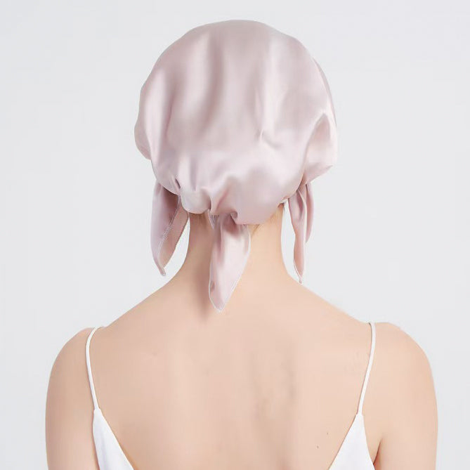 Mulberry silk hair turban in baby blue