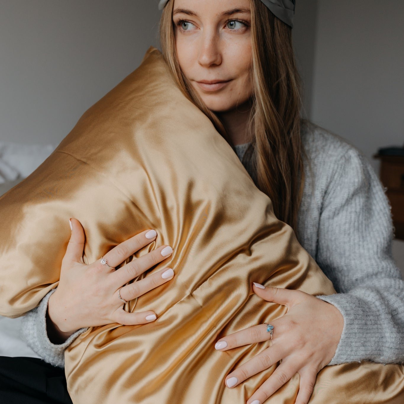 Gold Mulberry Silk pillowcase